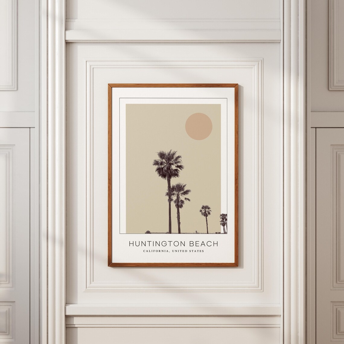 Huntington Beach Travel Poster, Minimalist Art Print - Image 2
