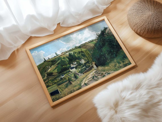 Camille Pissarro Art Print Jalais Hill Pontoise Vintage Home Decor
