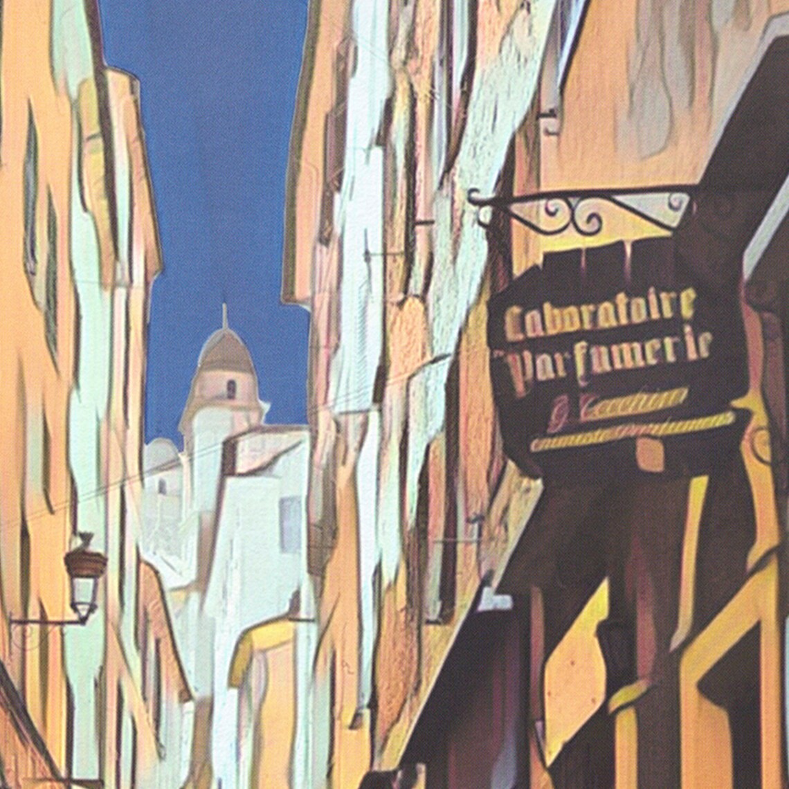 Bastia Sunlit Old Town Alley Corsica France Vintage Travel Poster - Image 4