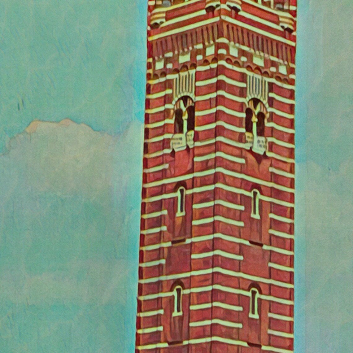 Westminster London Cathedral Red Brick Tower Vintage Travel Poster - Image 4