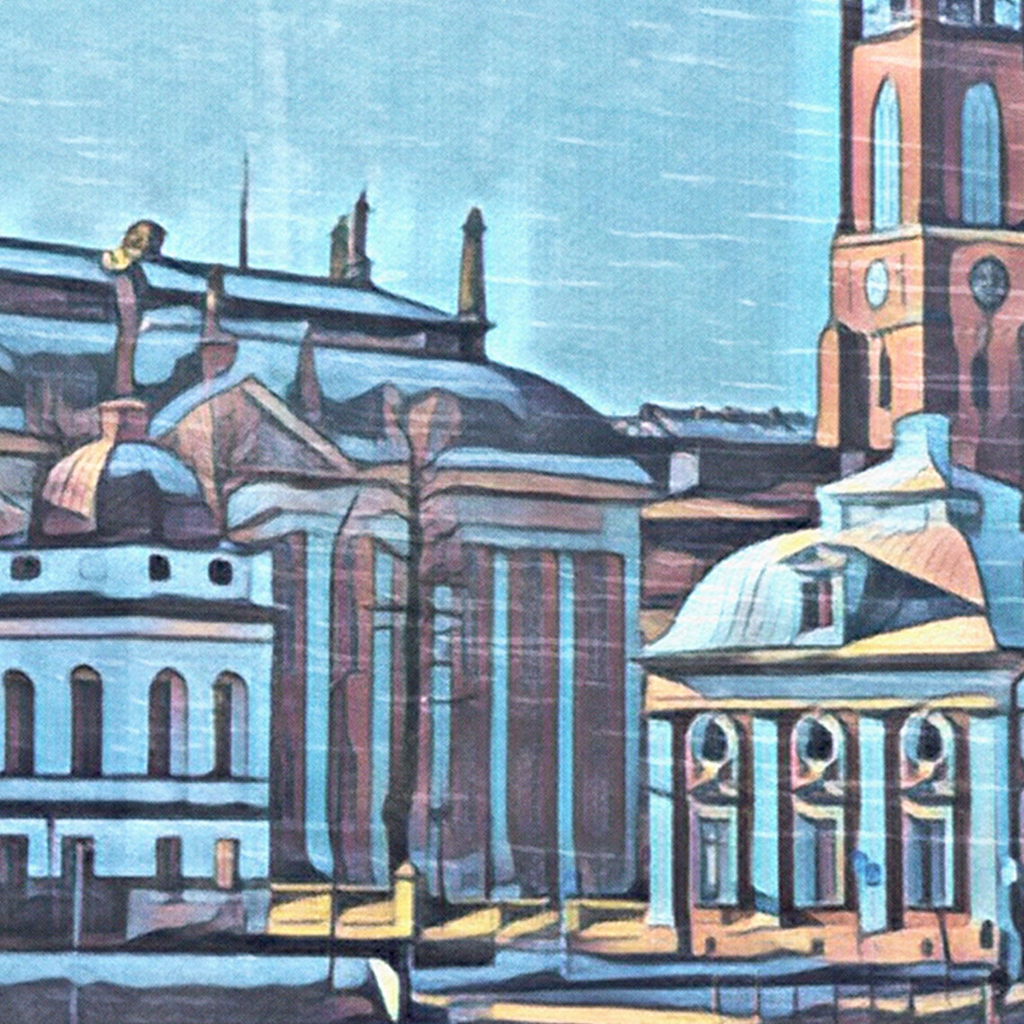 Stockholm Poster Palace By Alecse Limited Edition Sweden Travel Poster Stockholm Print Sweden Travel Wall Swedish Decor Stockholm - Image 4