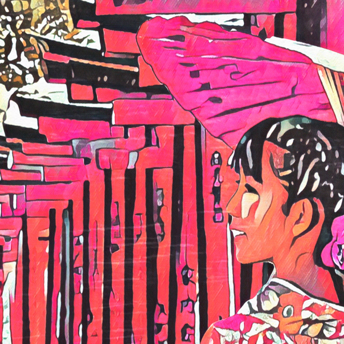 Tokyo Girl Poster By Alecse Limited Edition Japan Travel Poster Japan Gallery Wall Print Of Tokyo Classic Tokyo Print Japan Pop - Image 4