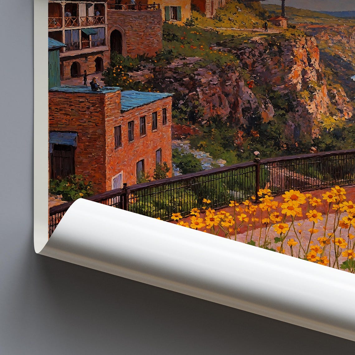 Canon City Royal Gorge Canyon Bridge Wildflower Colorado Travel Poster - Image 4