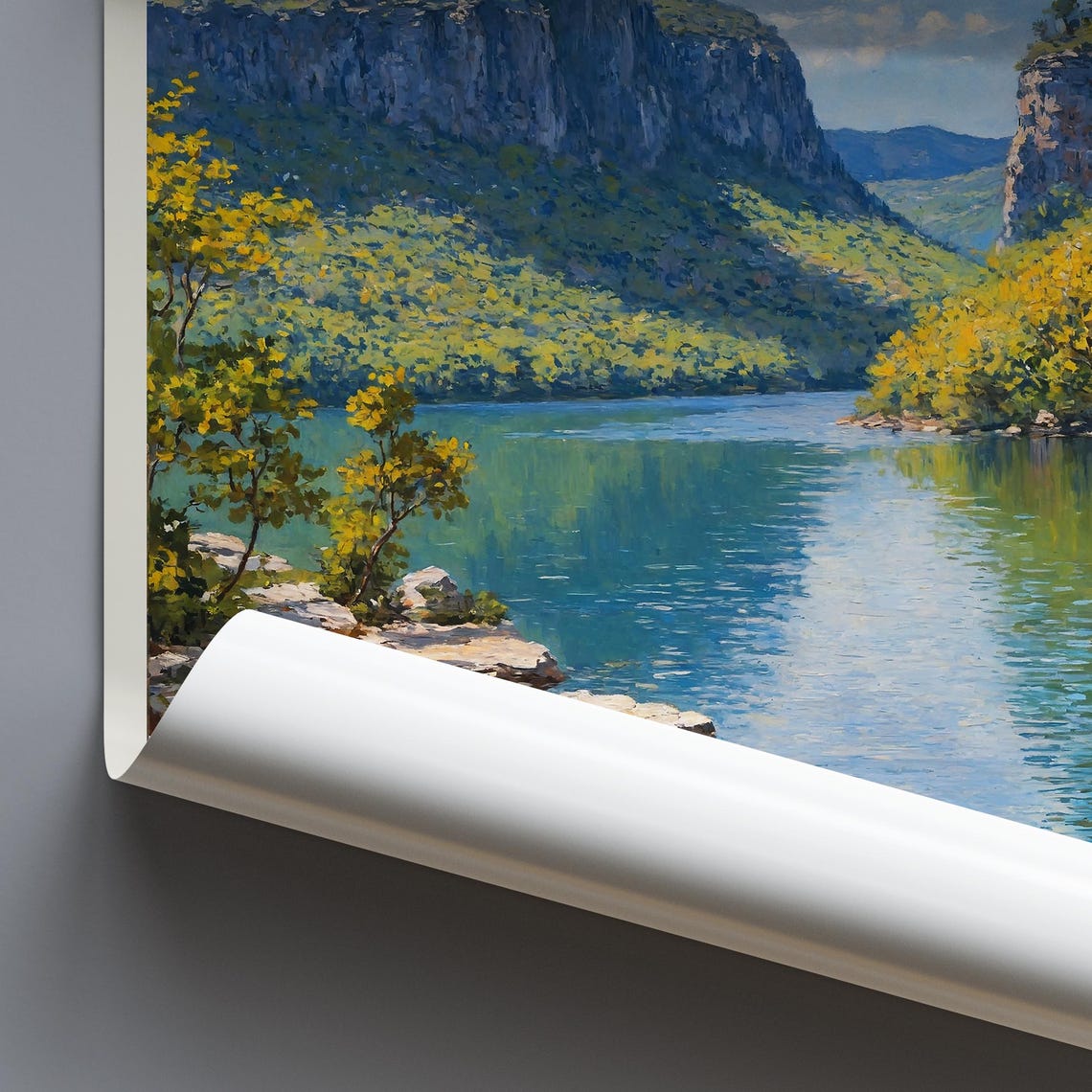 Minnewaska State Park New York Lake and Cliffs Travel Poster - Image 4