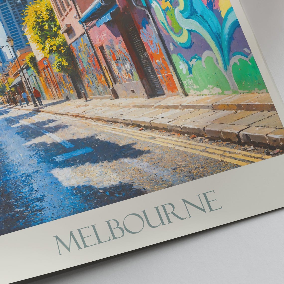 Melbourne Australia Graffiti Laneway Street Art Painted Travel Poster - Image 3