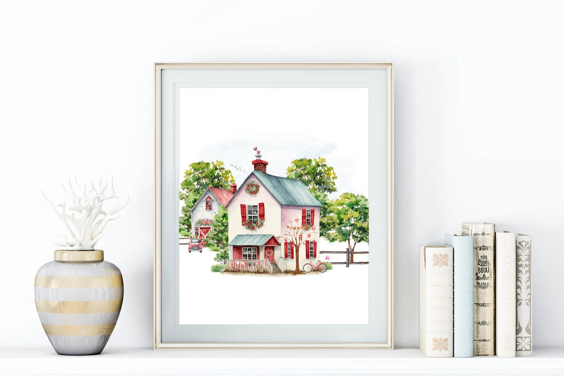 Valentine Farm Wall Art Country Decor 5x7 8x10 85x11 11x14 16x20 Farmhouse Sign Home Wall Art Diy Holiday Decor Valentine Sign - Image 6
