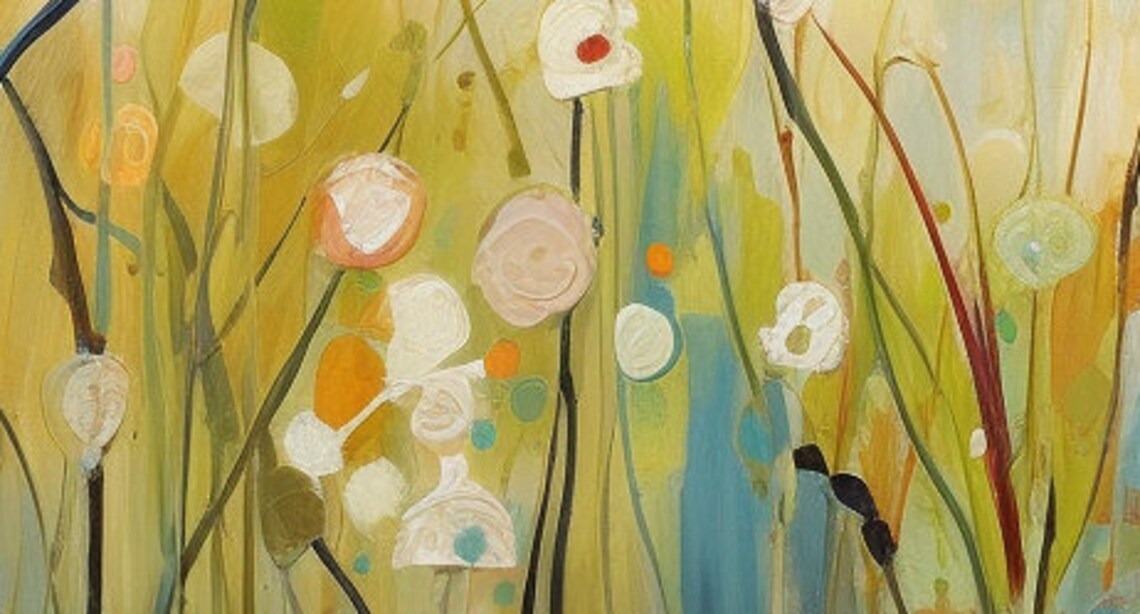Abstract Poppy Flower Oil Painting, Custom Art Print - Image 6