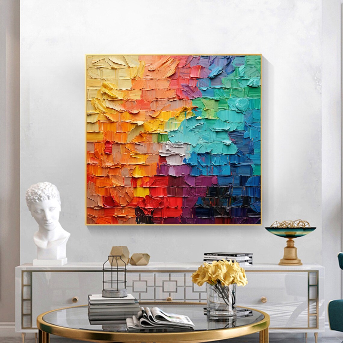 Custom Abstract Oil Painting, Minimalist Wall Art - Image 5