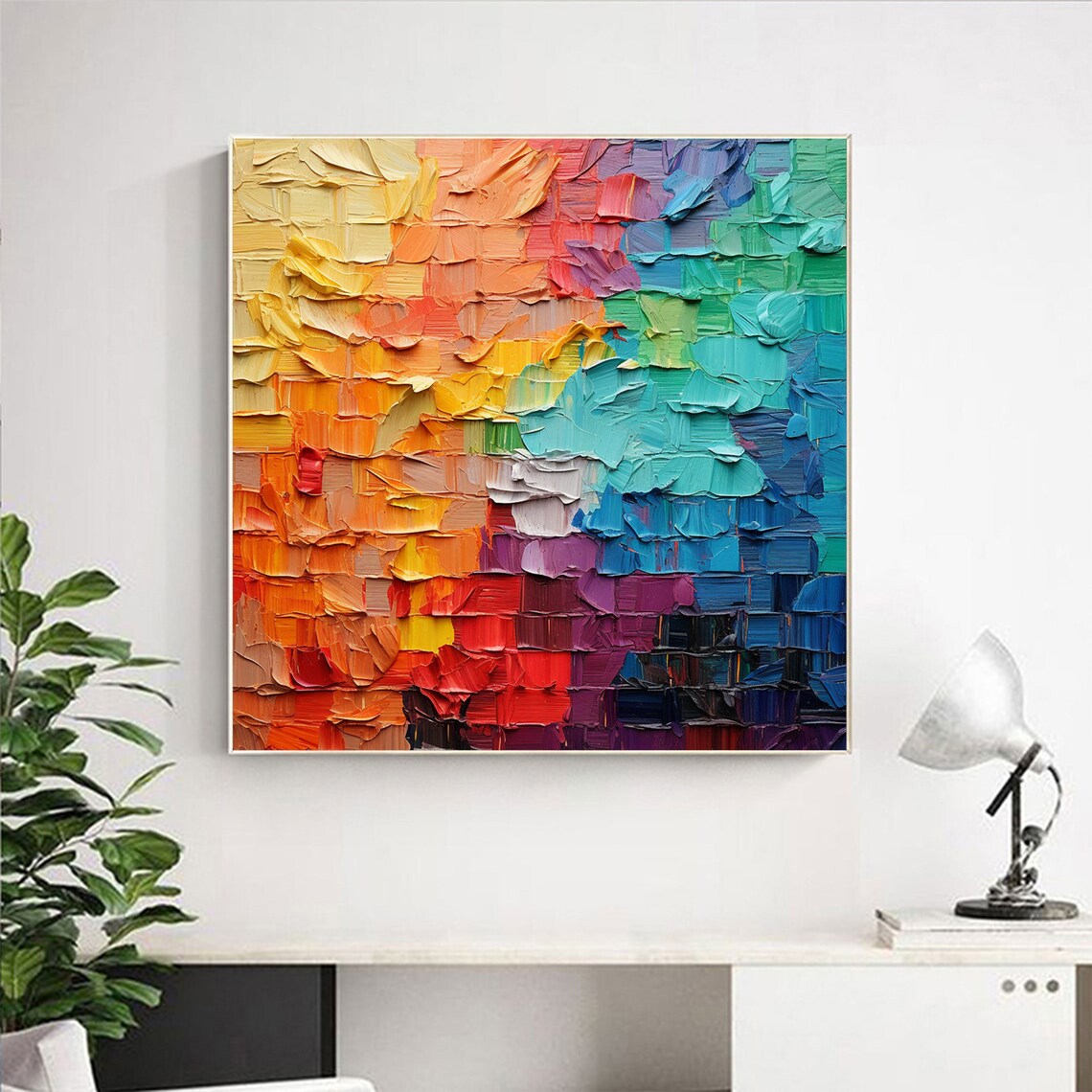 Custom Abstract Oil Painting, Minimalist Wall Art - Image 4