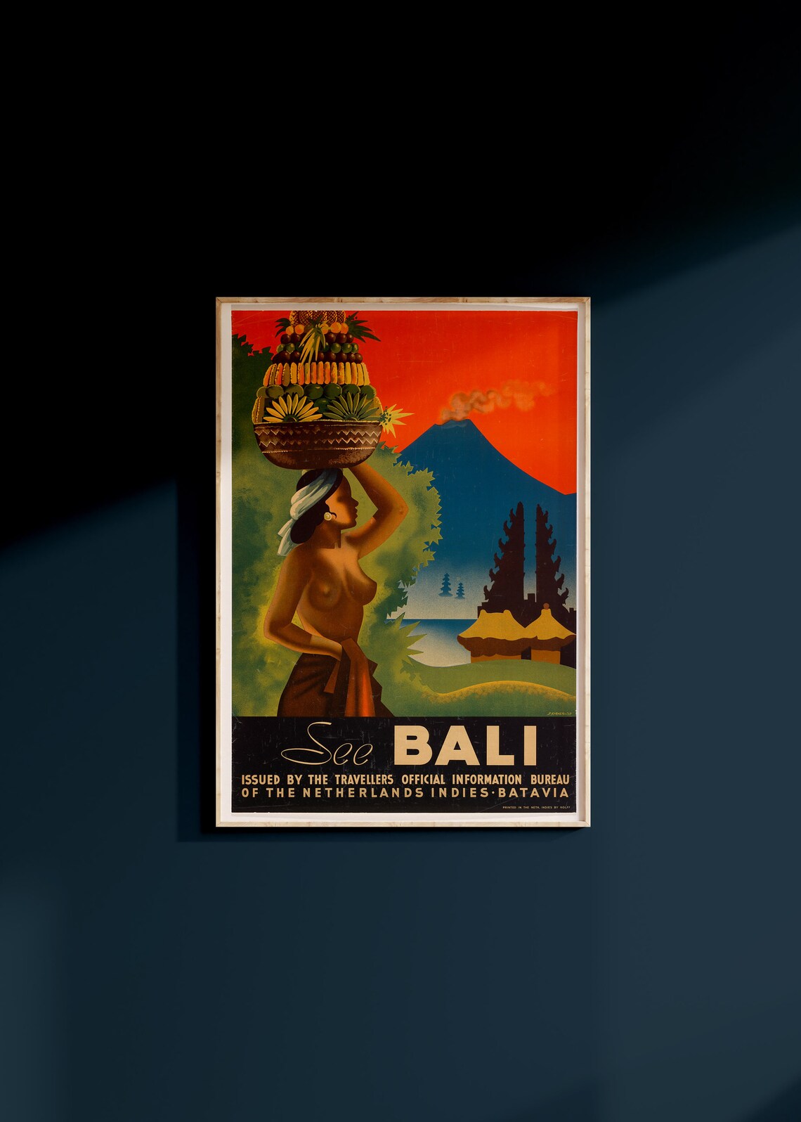 Bali Vintage Travel Poster, Retro Bali Art Print - Image 2