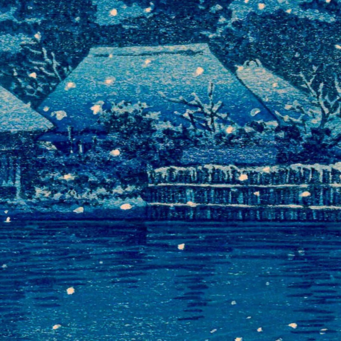 Japanese Vintage Japan At Night Art Print - Image 2