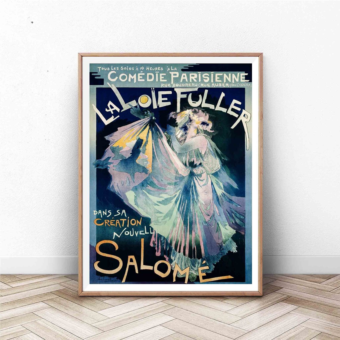 La Loie Fuller Salome Belle Epoque Paris Theater Dance Art Poster