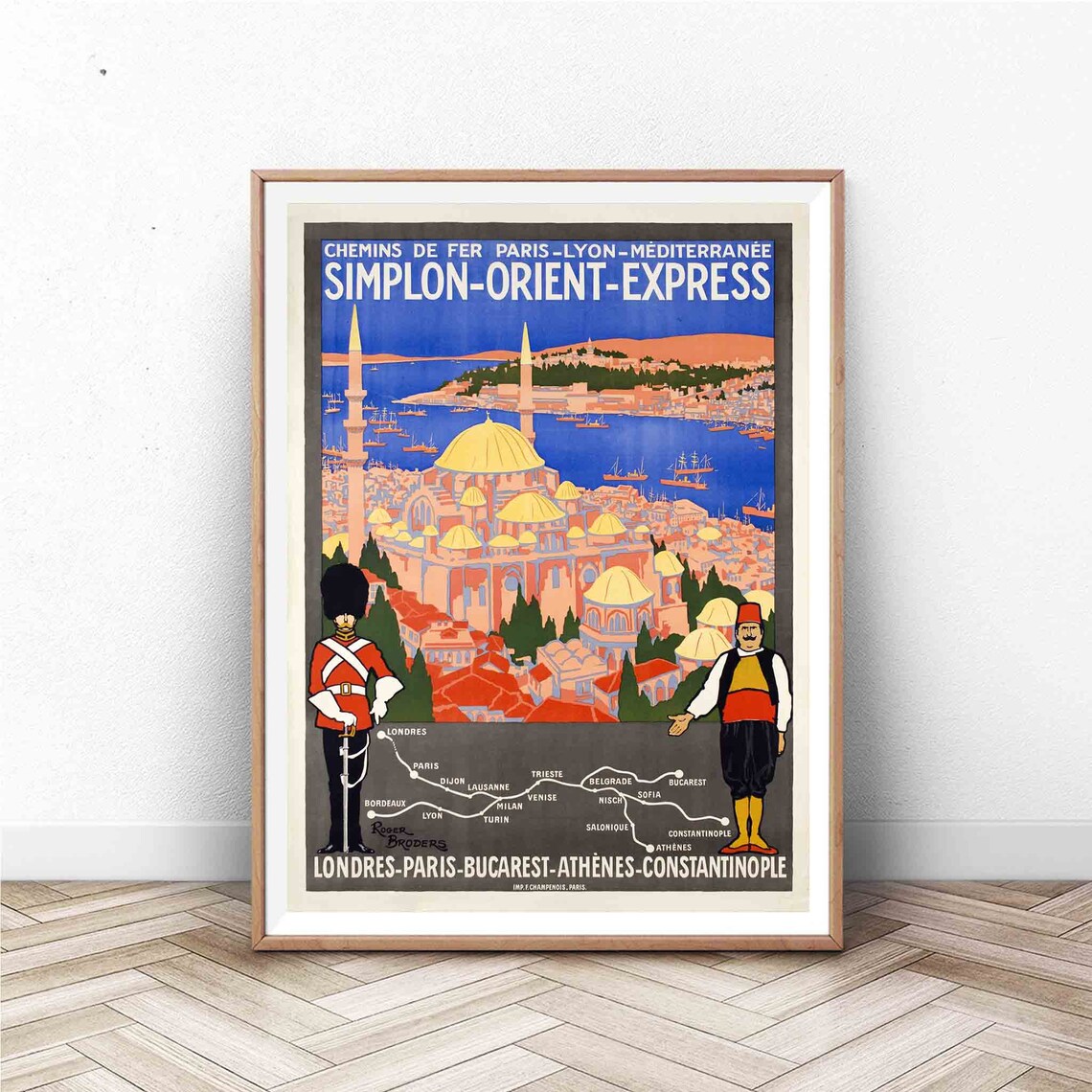 Orient Express Vintage Paris Travel Poster