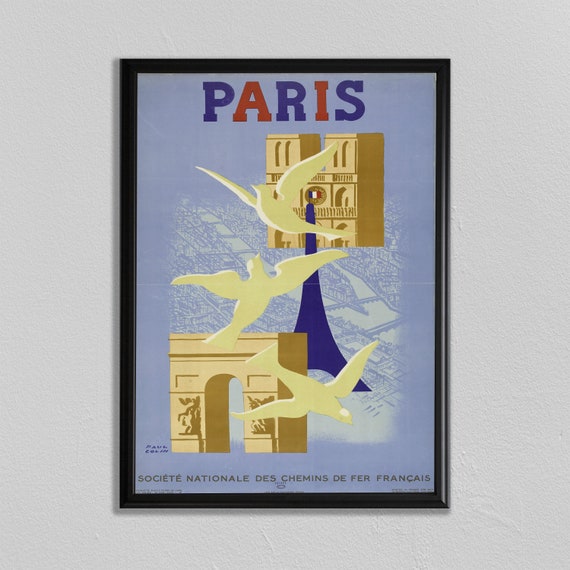 France Art Print Paris Wall Art Vintage French Poster Print Exhibition Poster French Wall Art Home Decor Interior Design