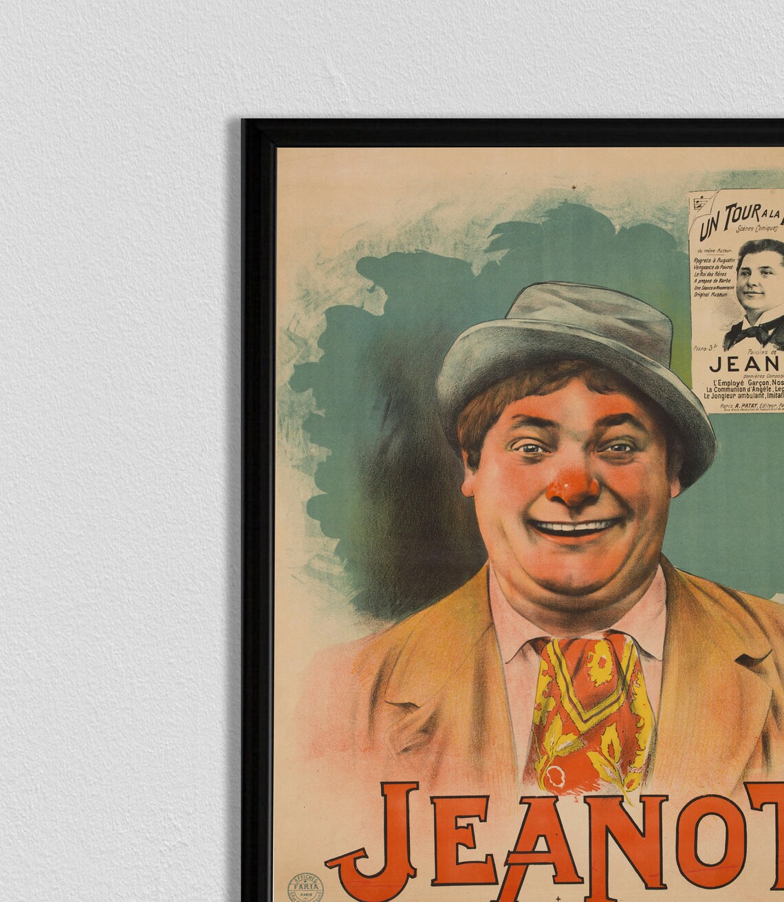 Circus Clown Vintage Art Print, Bozo Jeanot Pennywise - Image 2