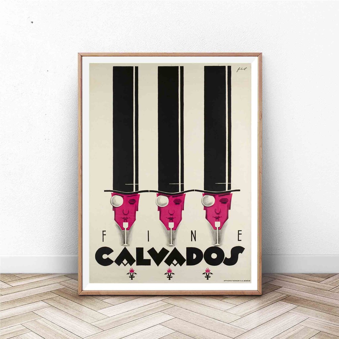Vintage Alcohol Poster, France Travel Poster