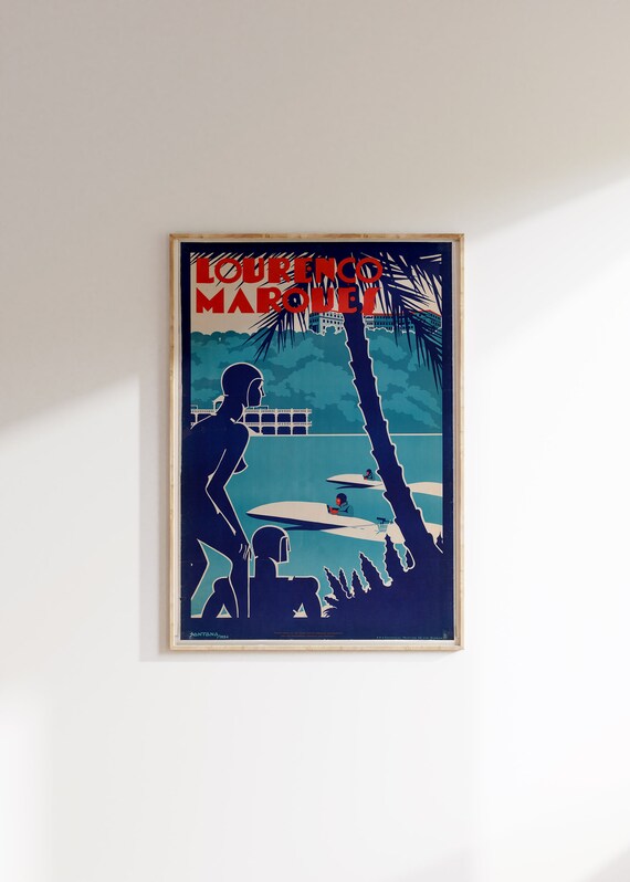 Lourenco Marques Poster African Travel Art Vintage Tourism Poster