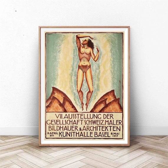 1917 Kunsthalle Basel Swiss Artists Society Exhibition Poster