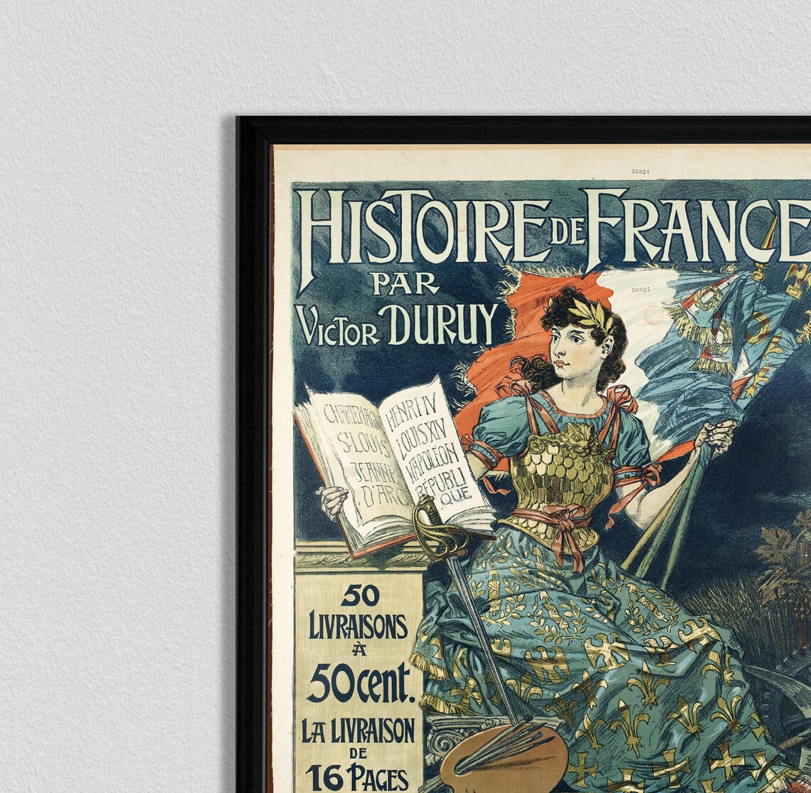 Paris Vintage French Poster, France Travel Poster - Image 2