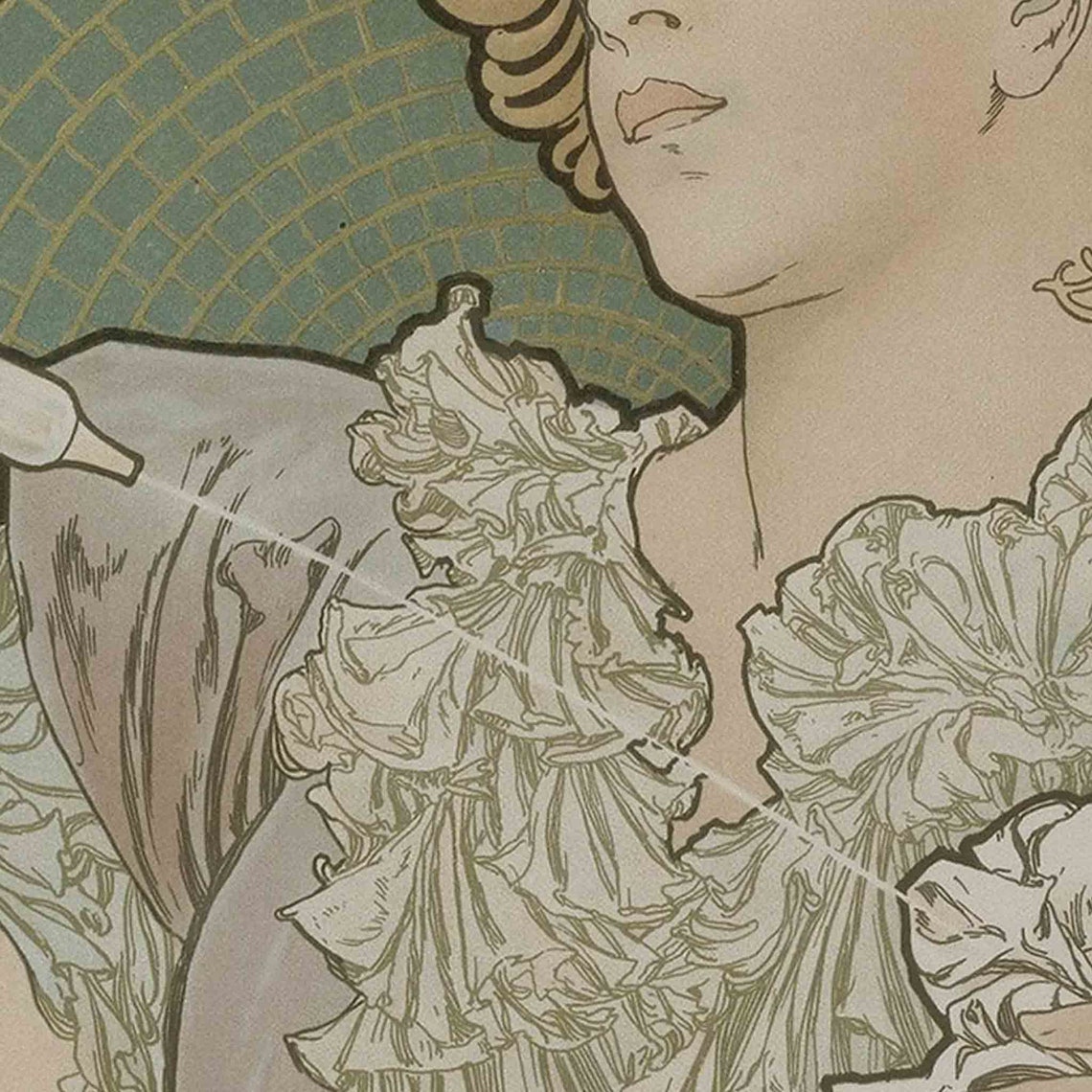 Alphonse Mucha Lance Parfum Rodo Art Nouveau Perfume Ad Poster - Image 2