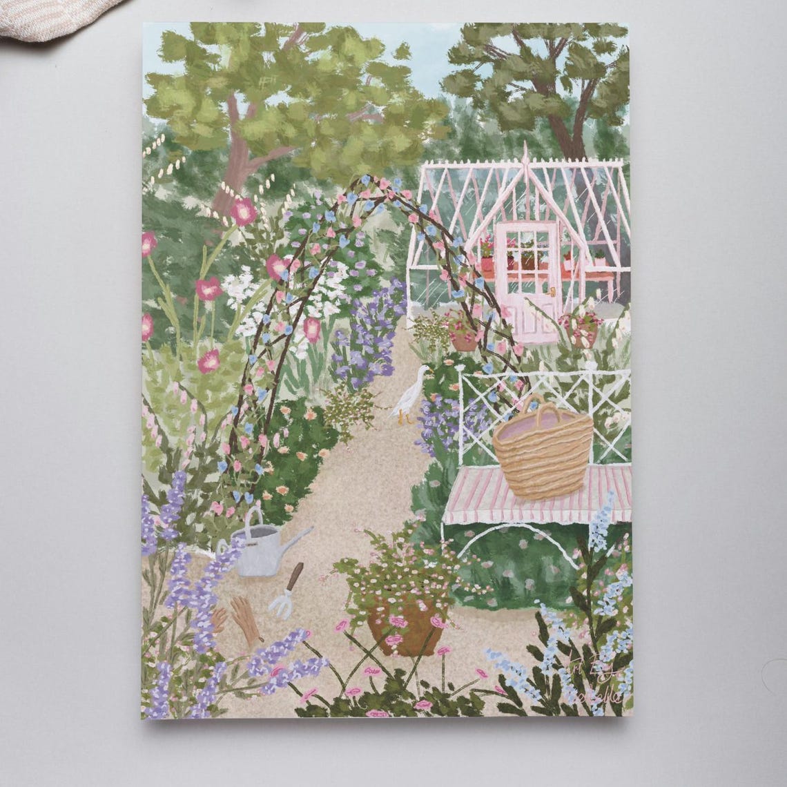 Cottage Garden Greeting Card, Floral Wildlife - Image 6