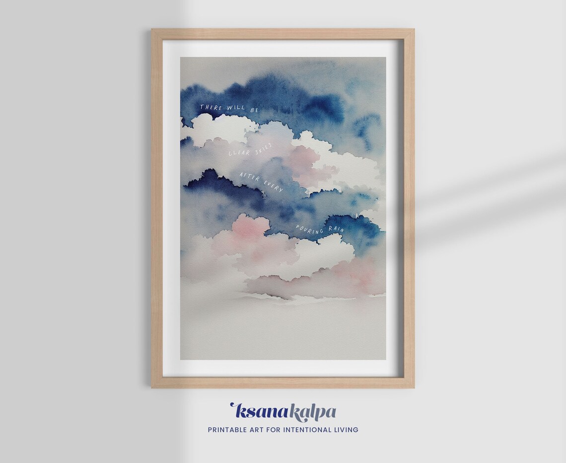 Clear Skies After Pouring Rain Art Print