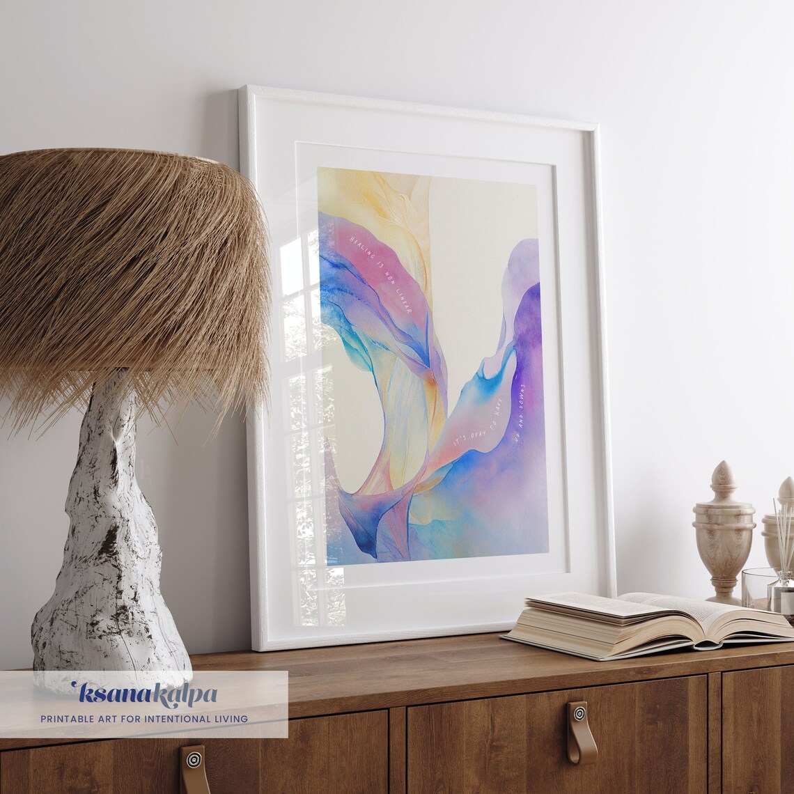 Healing Is Non-Linear Therapy Office Art Print - Image 4