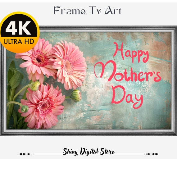 Mothers Day Frame Happy Mothers Day 2024 First Mothers Day Frame Frame Tv Art Mothers Day Mothers Day Frame Tv Mom Picture Art