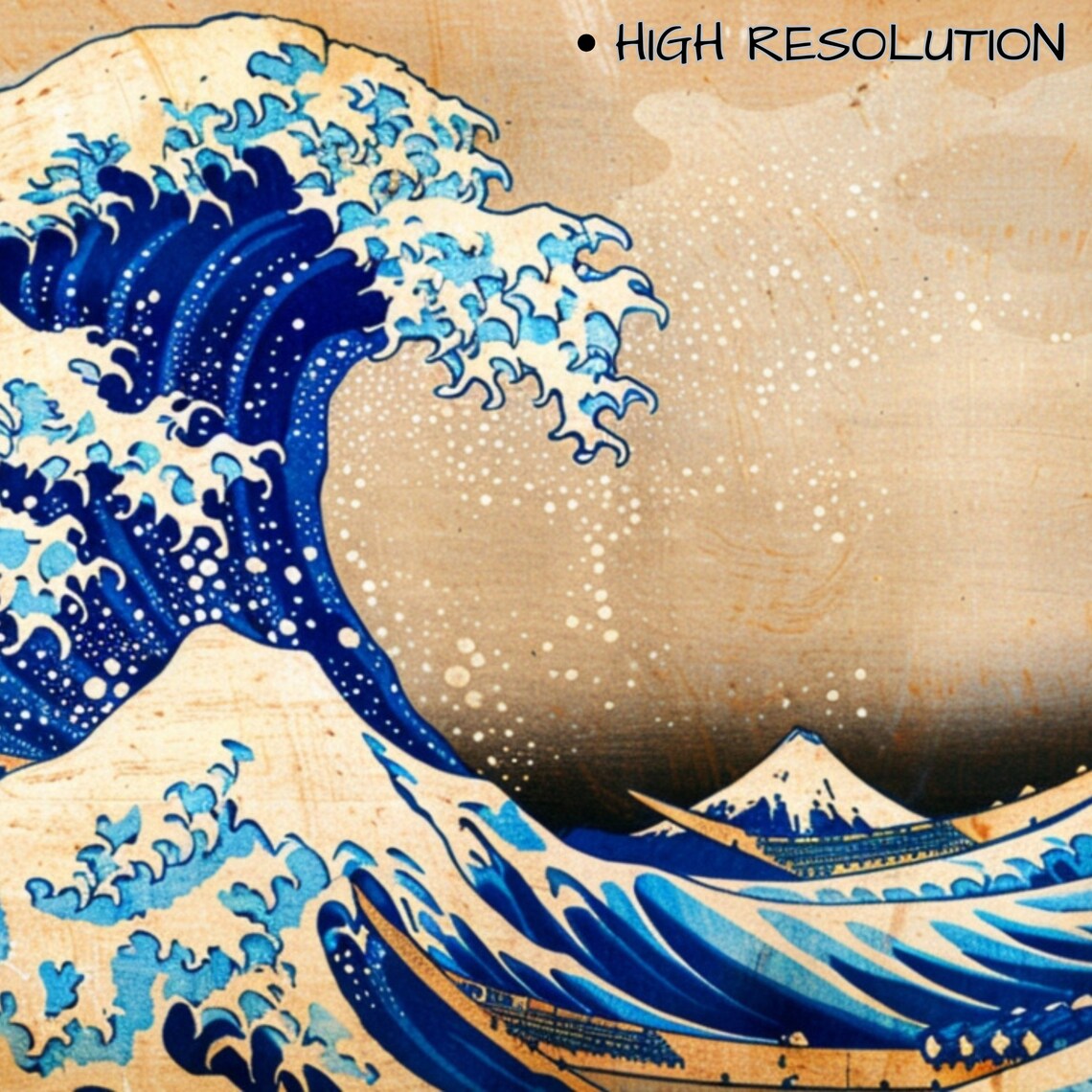 Hokusai The Great Wave off Kanagawa Japanese Woodblock Art Print - Image 3
