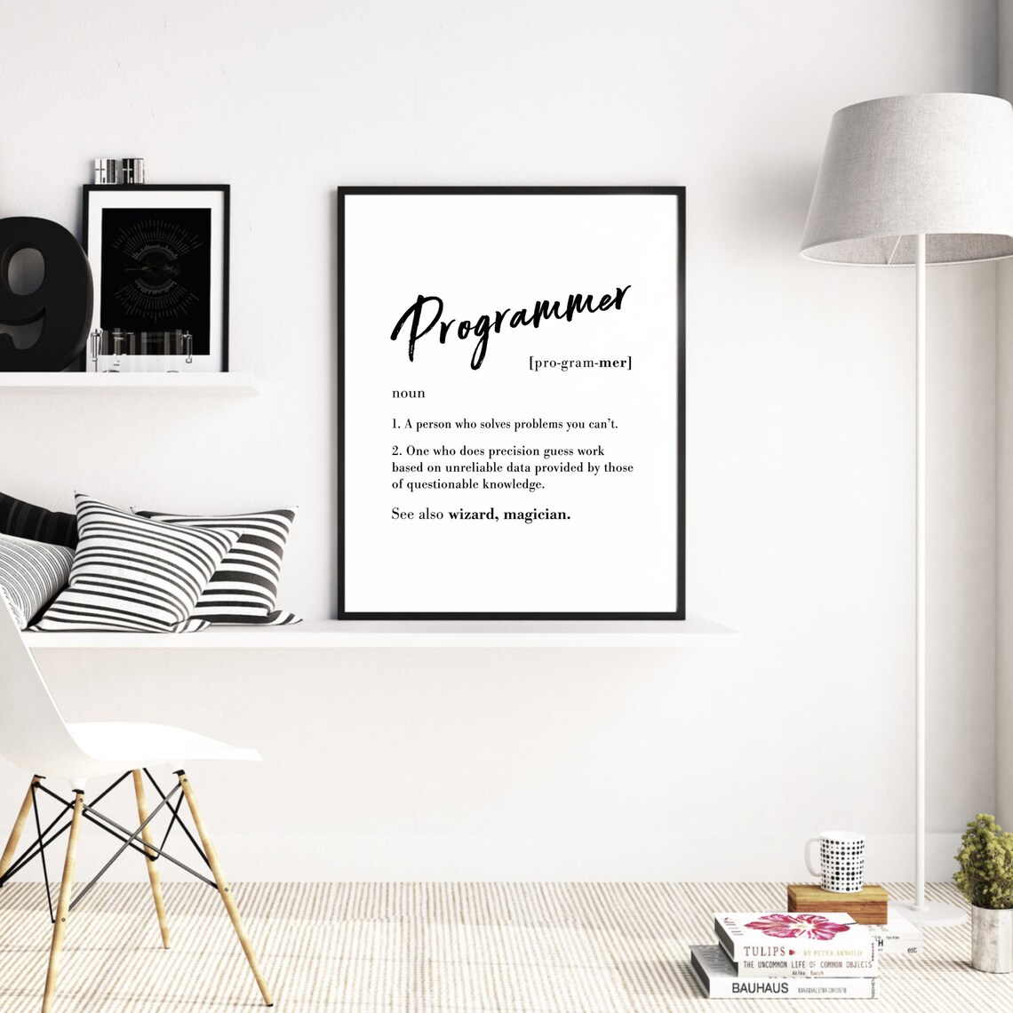 Programmer Definition Funny Typography Art Print - Image 2