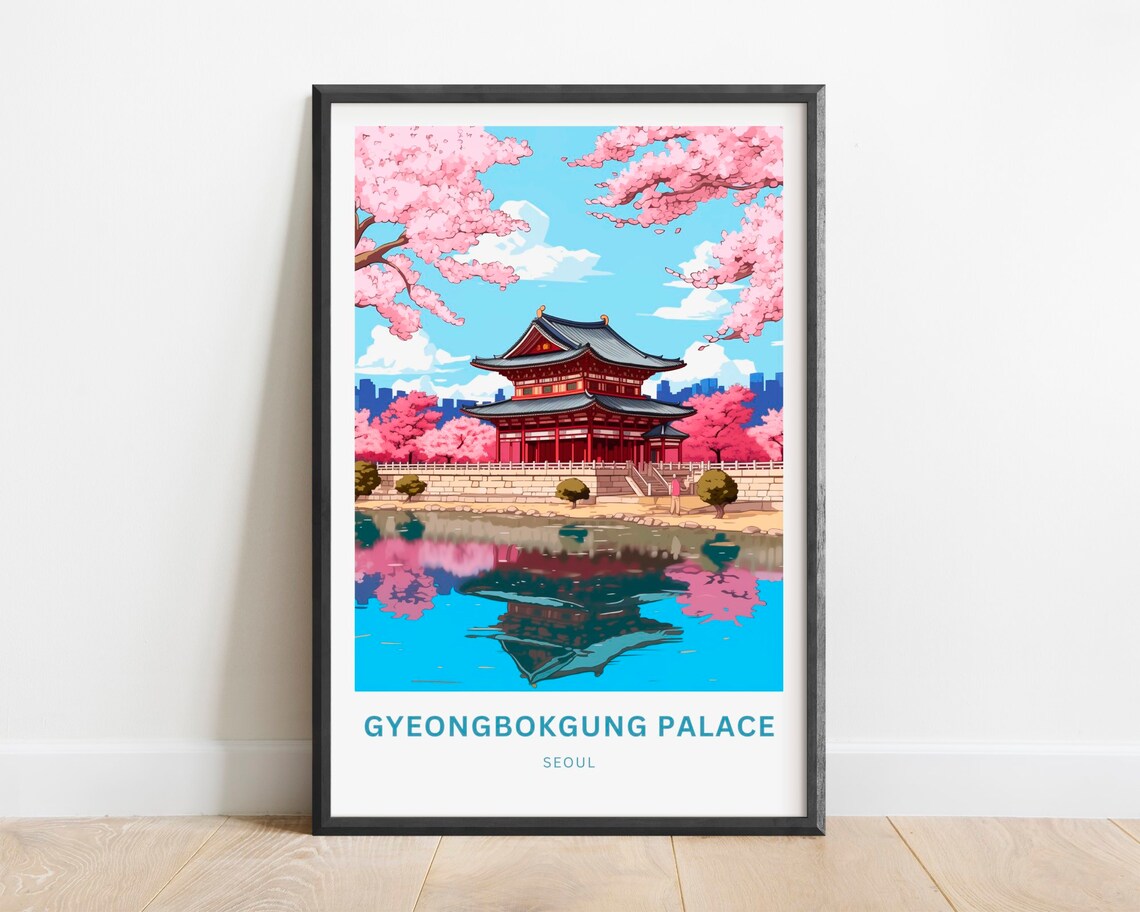 Gyeongbokgung Palace Travel Print Wall Art Print
