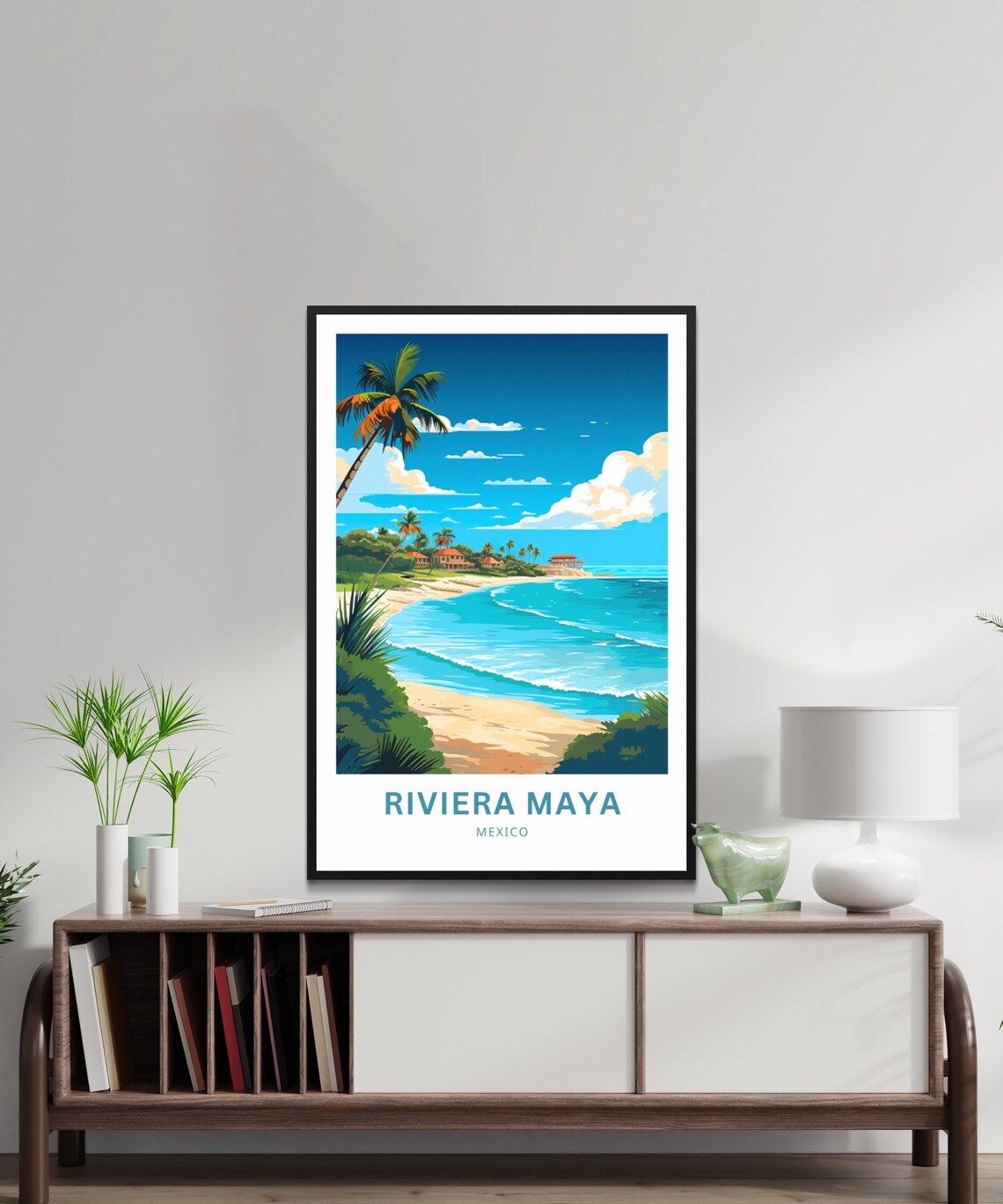 Riviera Maya Travel Poster, Mexico Wall Art - Image 2
