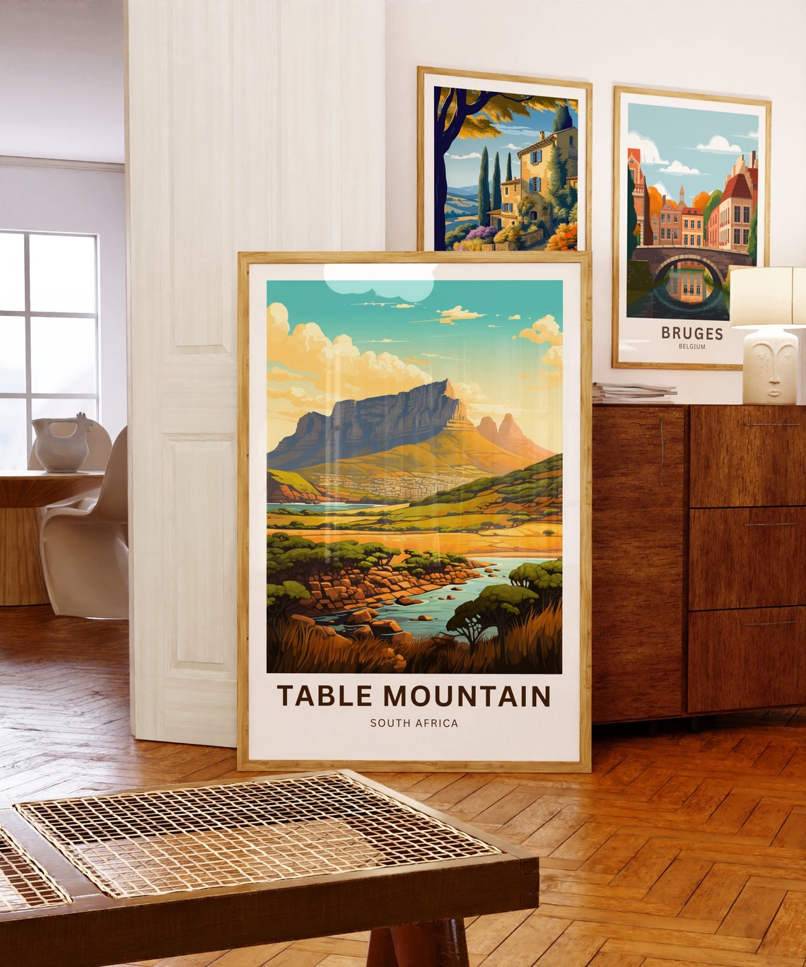 Personalized Table Mountain Print Table Mountain Poster South Africa Wall Art Framed Present Gift South Africa Present - Image 5