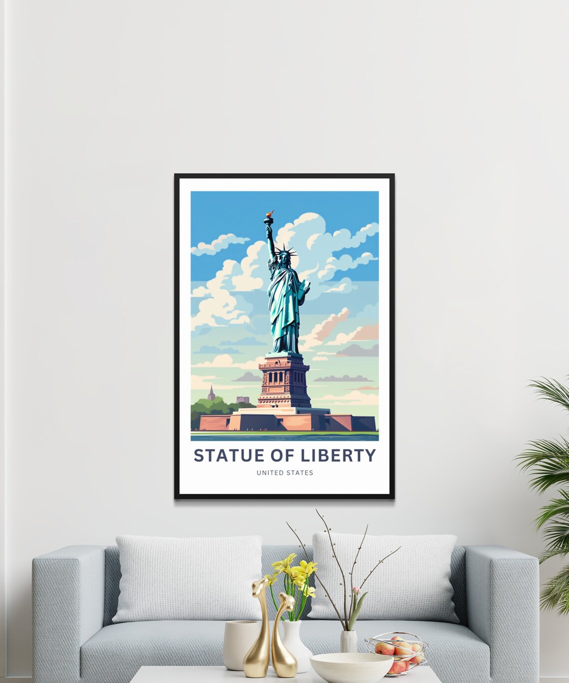 Personalized Statue Of Liberty Travel Poster - Image 3