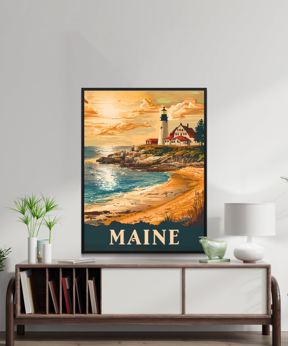 Maine Vintage Travel Poster, United States Travel Poster - Image 3