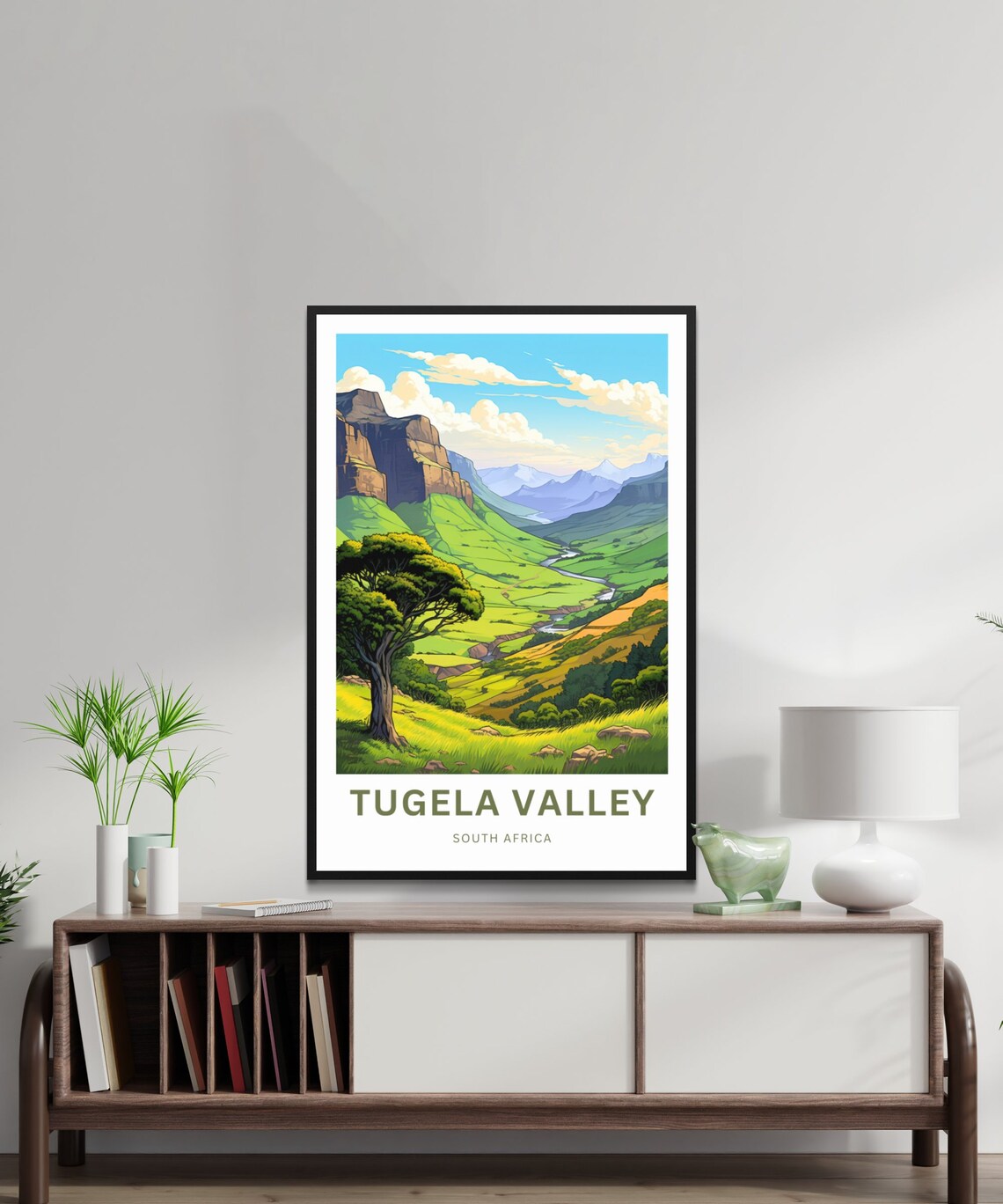 Tugela Valley South Africa River Valley Escarpment Travel Poster - Image 2