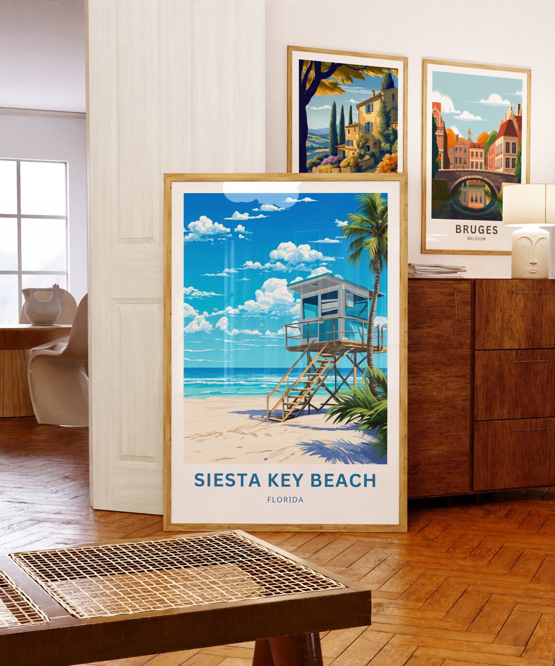 Siesta Key Beach Travel Poster, Florida Wall Art - Image 5