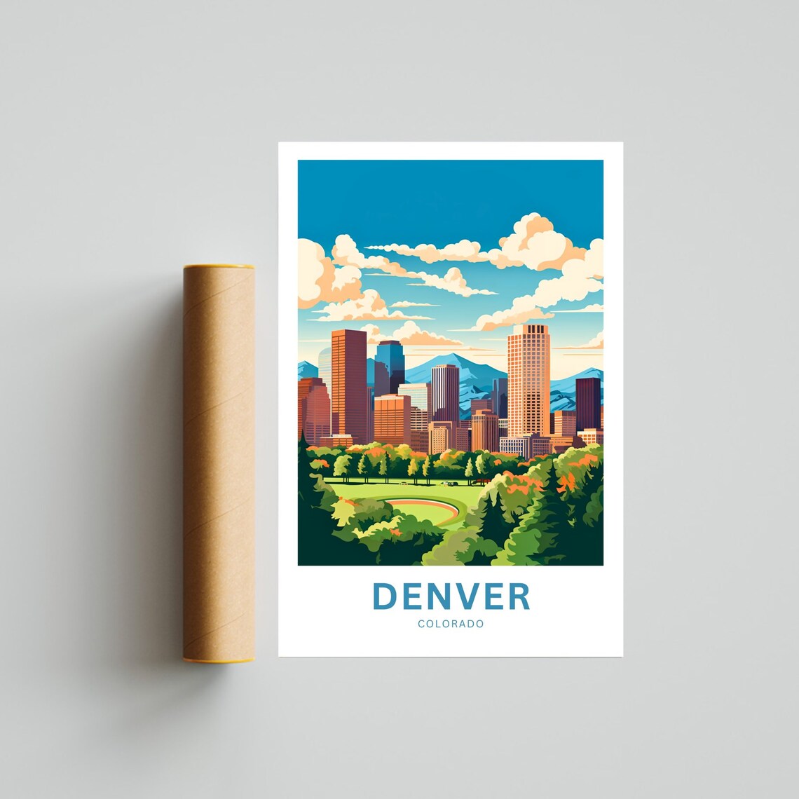 Personalized Denver Travel Print, Colorado Poster - Image 4