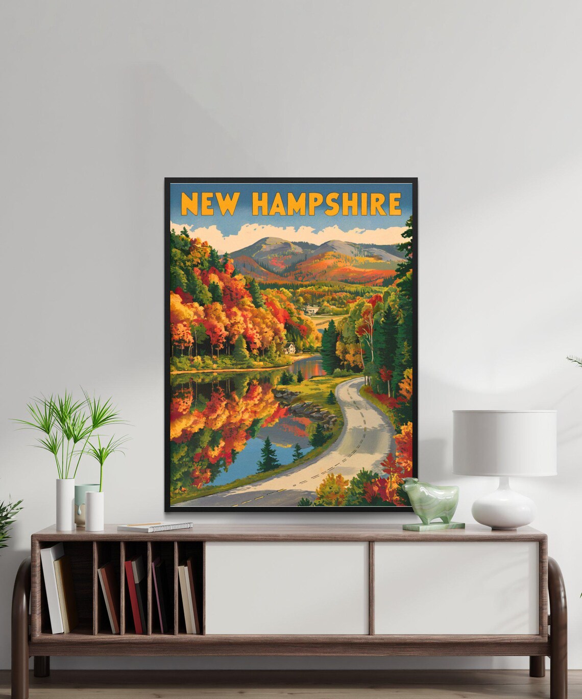 New Hampshire Vintage Travel Poster, United States Print - Image 2
