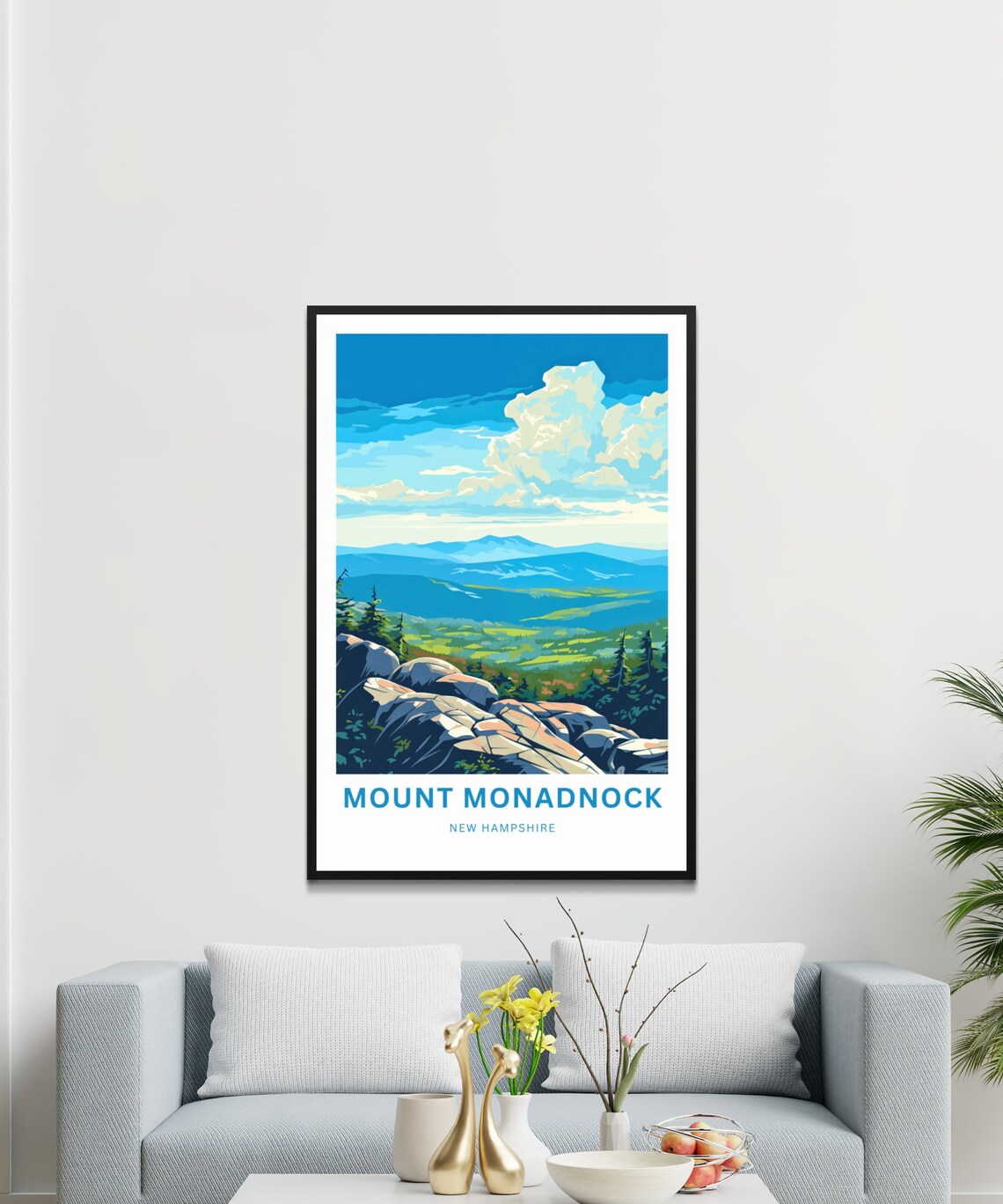 Mount Monadnock Travel Poster, New Hampshire Landscape - Image 3