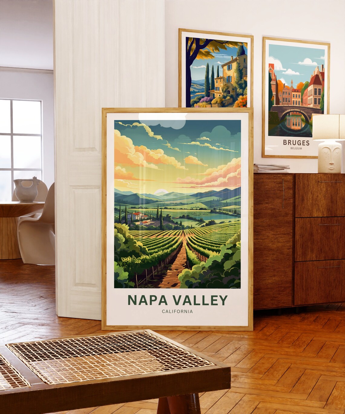 Napa Valley Travel Poster, California Wall Art - Image 5