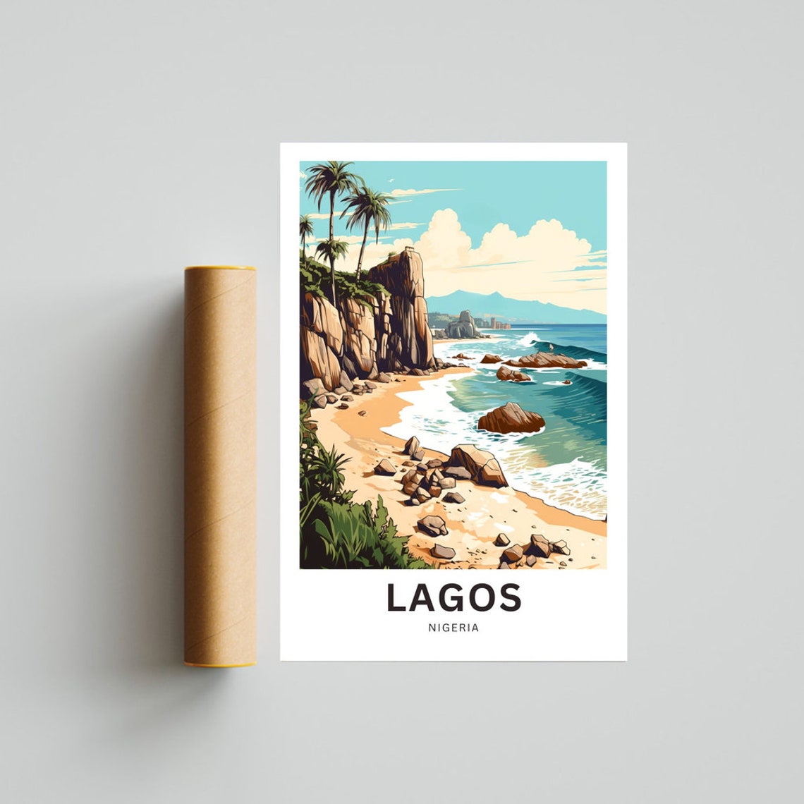 Personalized Lagos Print Lagos Poster Nigeria Wall Art Framed Present Gift Africa Present - Image 4