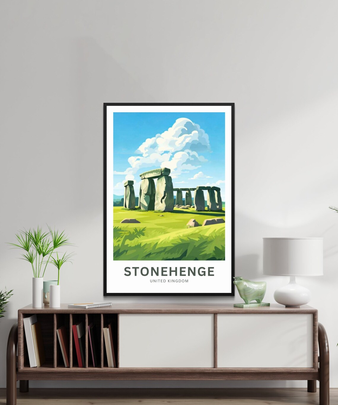 Stonehenge Travel Poster, United Kingdom Wall Art - Image 2