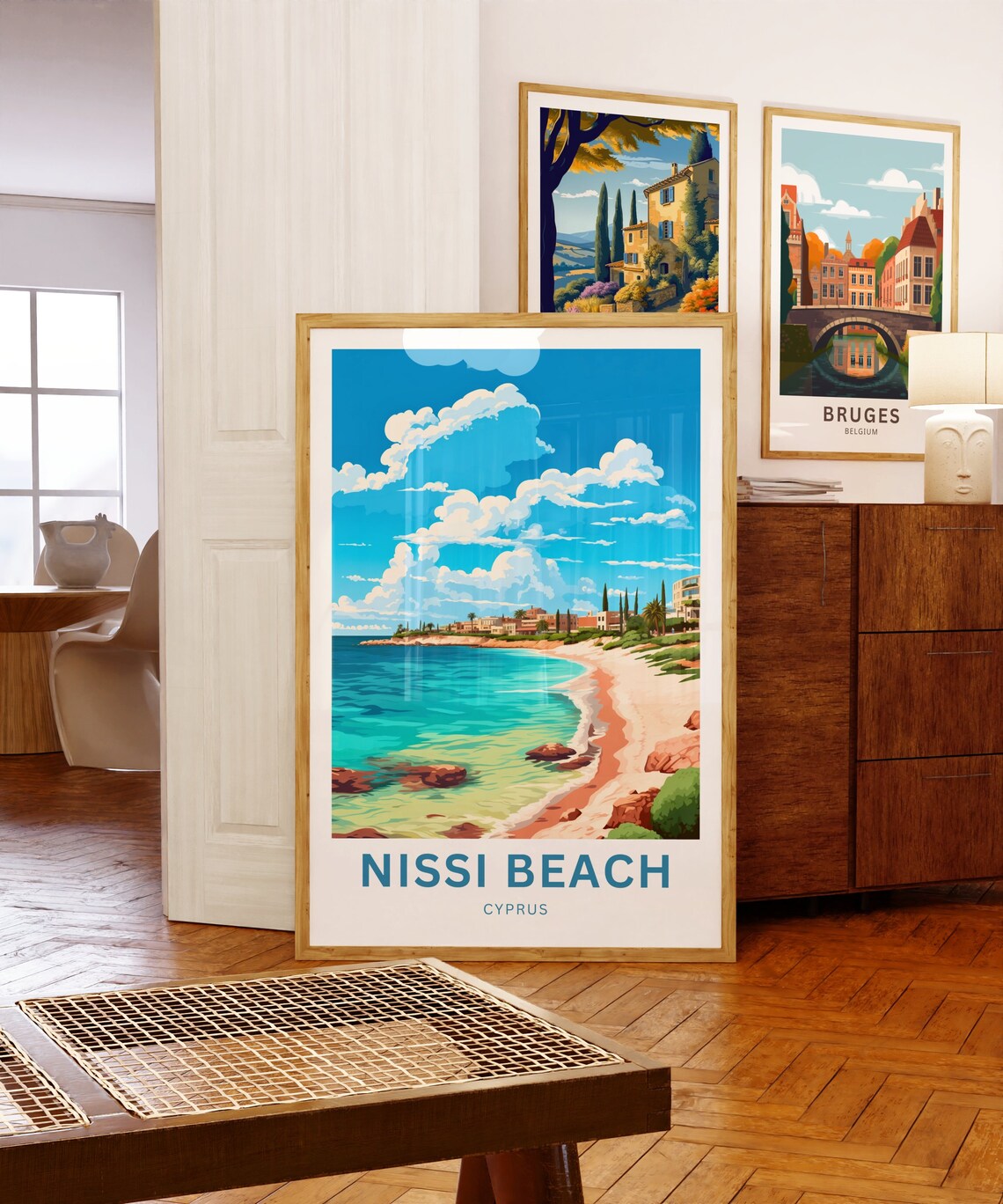 Nissi Beach Personalized Bay Town Seaside View Travel Poster - Image 5