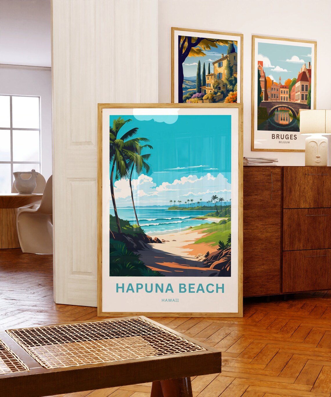 Hapuna Beach Travel Poster, Hawaii Wall Art - Image 5