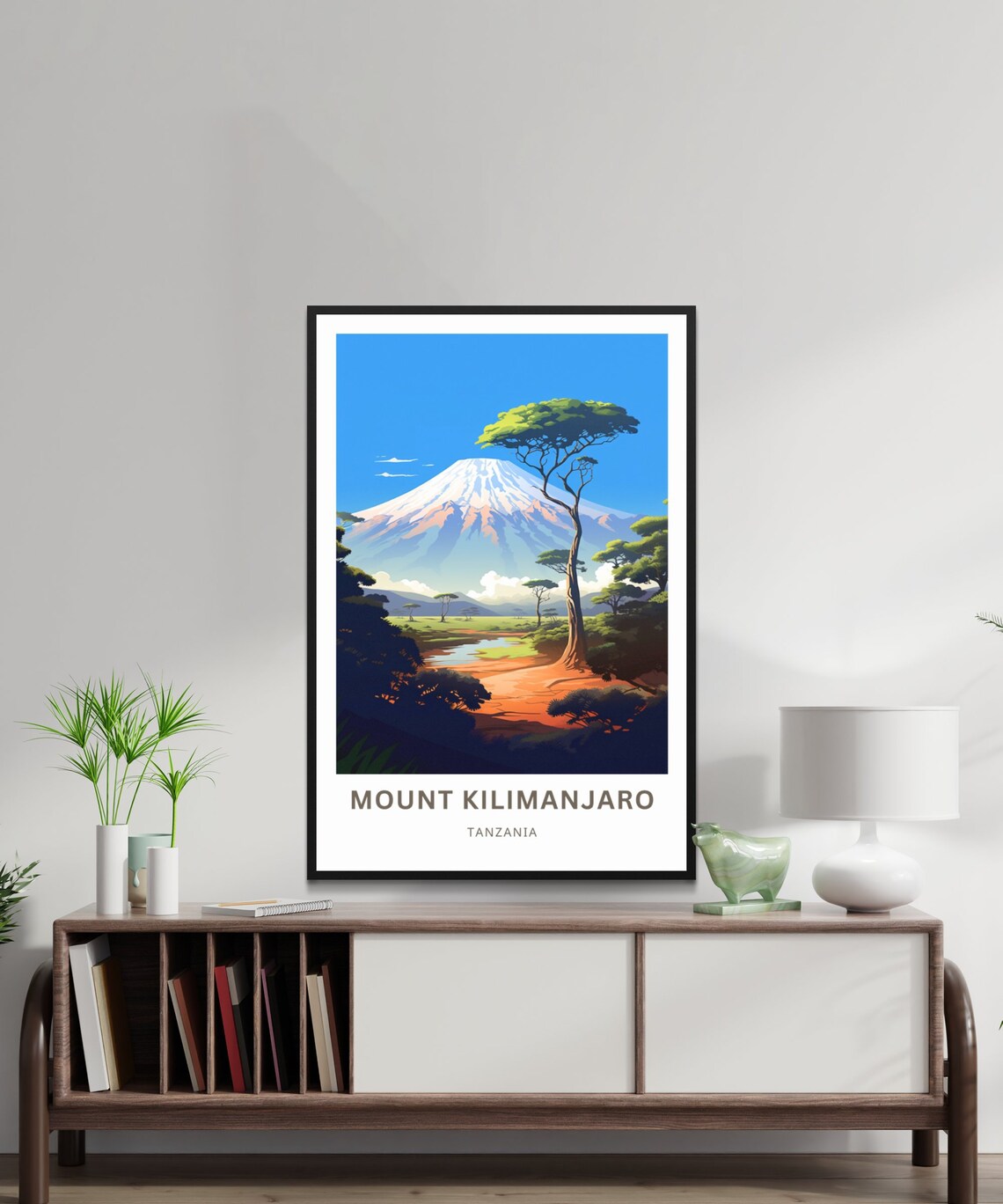 Personalized Mount Kilimanjaro Poster, Tanzania Wall Art - Image 2