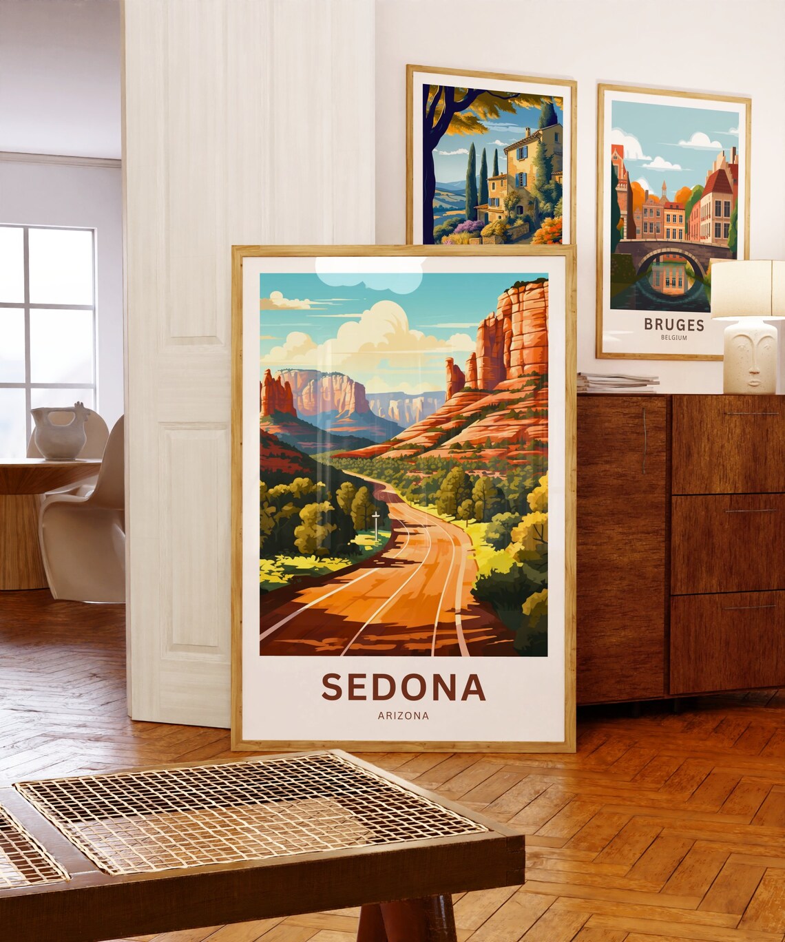 Sedona Arizona Red Rock Road Scenic Personalized Travel Poster - Image 5