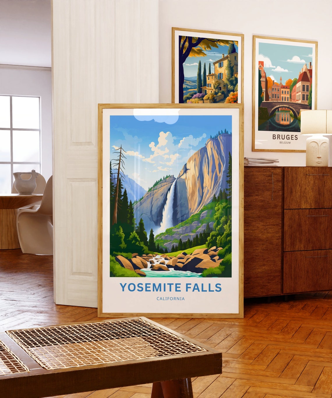 Yosemite Falls California National Park Waterfall Landscape Poster - Image 5