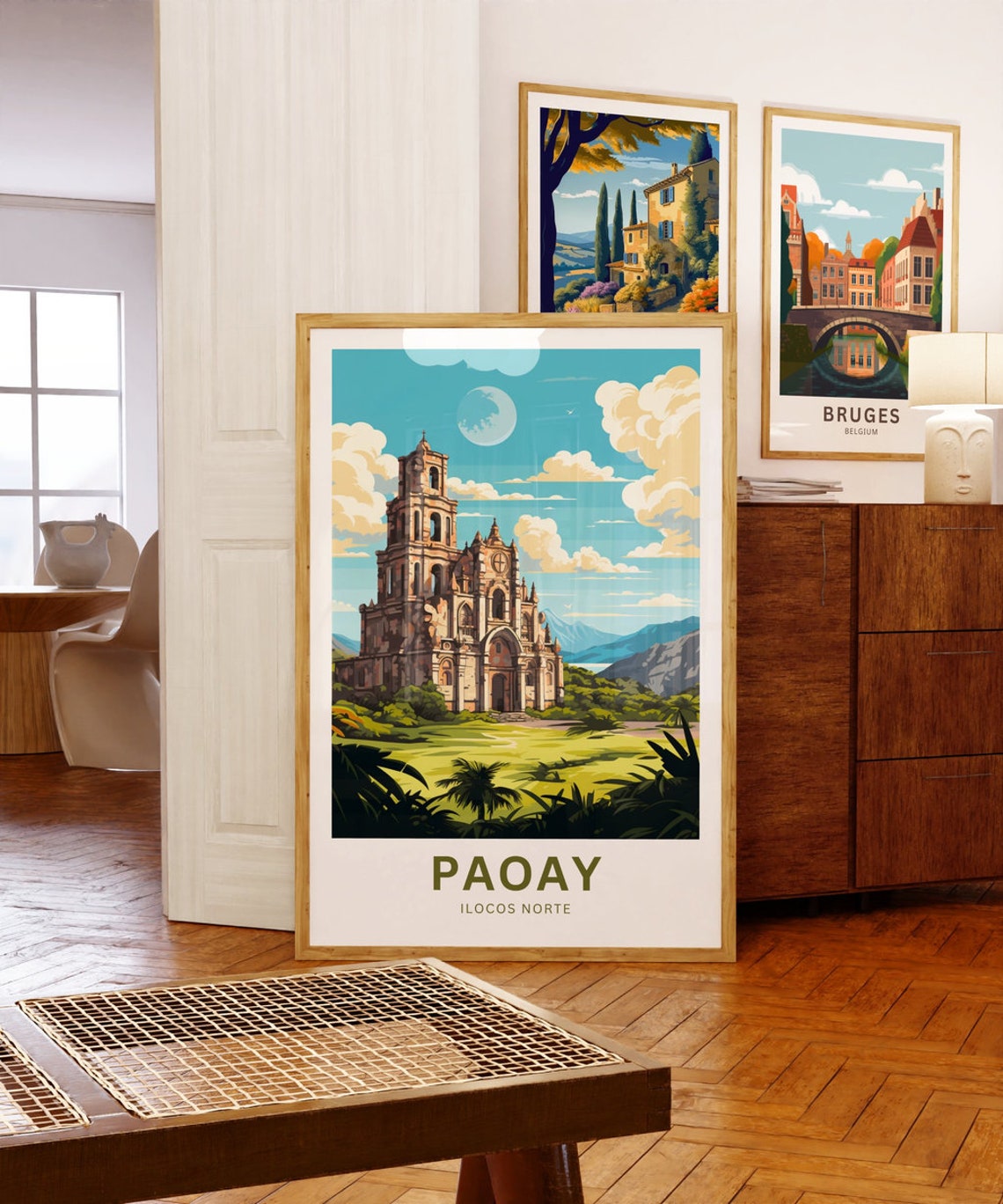 Paoay Ilocos Norte Personalized Church Landscape Travel Poster - Image 5