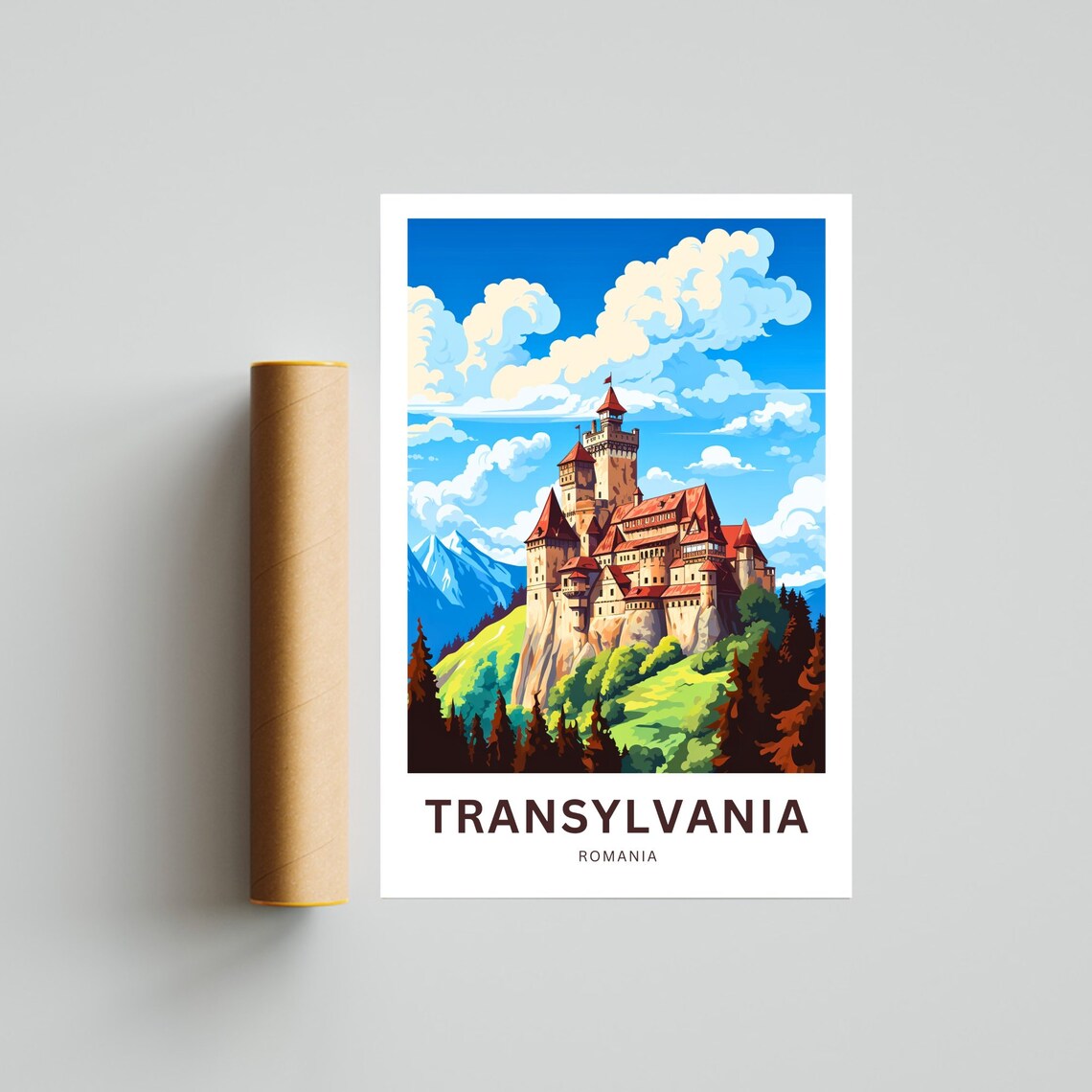 Personalized Transylvania Travel Poster, Romania - Image 4